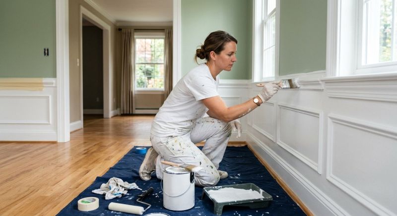 Banister Painting in Kansas City, KS
